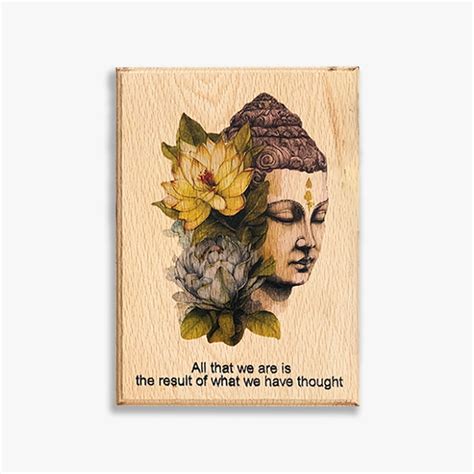 Inspirational Wooden Plaque: Buddha – Motivational Gifts