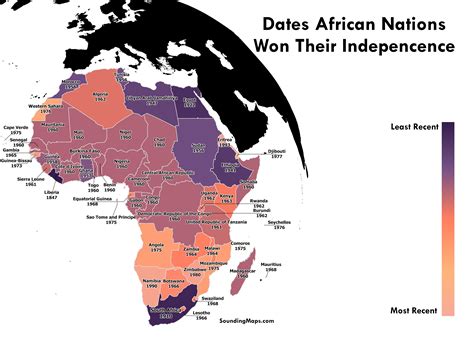 Mapping The Year of African Independence Dates - Sounding Maps