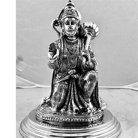 Buy quality Pure silver exclusive antique finish in hanumanji po-174-08 ...