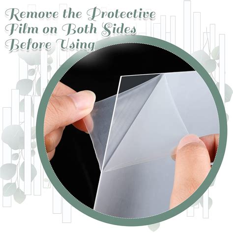 Buy 20 Pack 12 x 12 x .02 Inch Clear Plastic Craft Polycarbonate Sheet ...