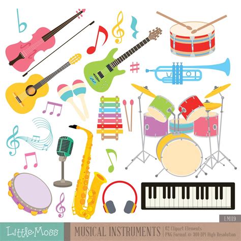 Image result for Clip Art of Musical Instruments