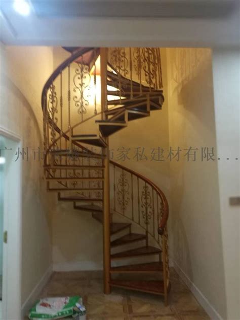 9张铁艺旋转楼梯图片欣赏-中国木业网