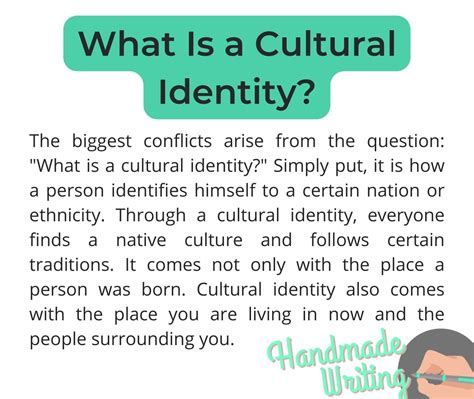 Cultural Identity Essay Writing Guide with Examples | HandMadeWriting