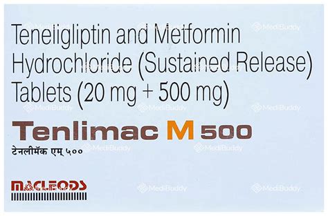 Tenlimac M 500 Tablet SR: Price, Uses, Side Effects & How to Use ...