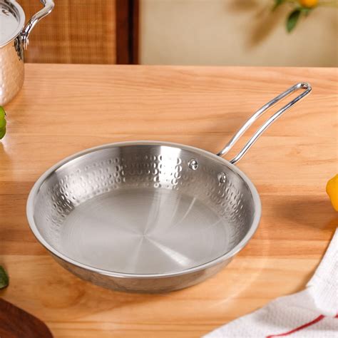Tri-Ply Hammered Stainless Steel Frying Pan 1750ml Online - Premium ...