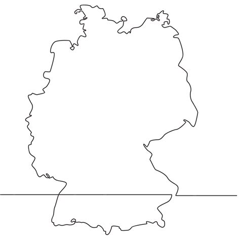 Germany Line Map 的图像结果