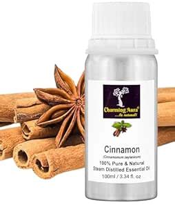 Charming Aura Cinnamon Essential Oil for Hair, Skin & Aromatherapy. 100 ...