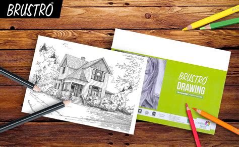 Brustro Artists Drawing Paper 200gsm A2 Size | 20 Sheets for Masterful ...