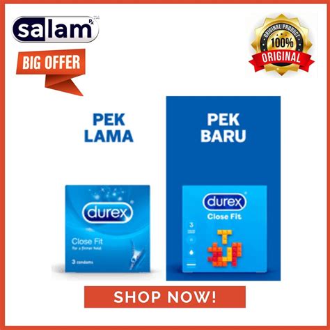 DUREX CLOSE FIT (3S / 12S) | Shopee Malaysia