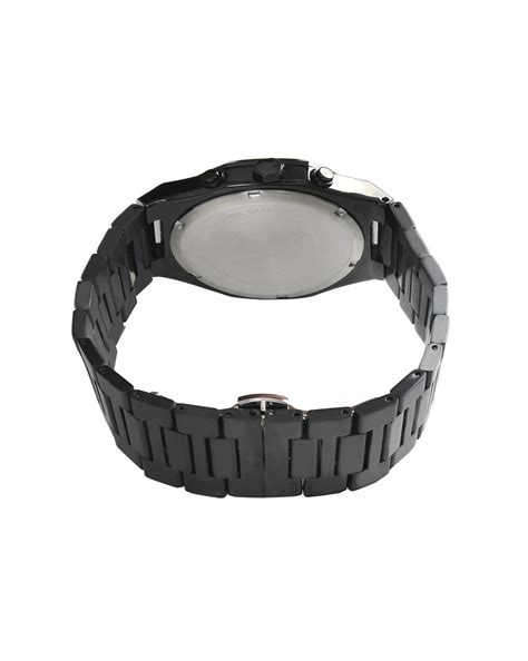 RODERICO GIULIANI CHRONOGRAPH ANALOG BLACK DIAL BLACK CASE MEN'S WATCH