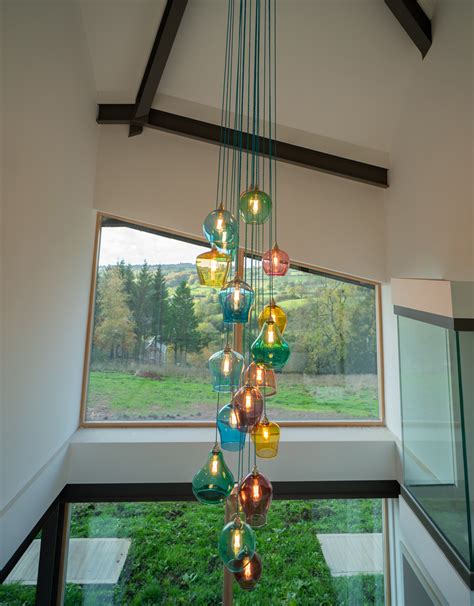 Grand Designs Derbyshire: Hand-Blown Clustered Glass Chandelier