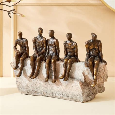 Buy Eternity Vogue Hart Polyresin People Sitting on Rock Figurine from ...
