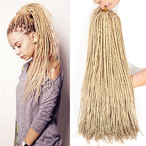 Buy 6 Packs 22 Inch Dreadlocs Crochet Braids Synthetic Crochet Braid ...