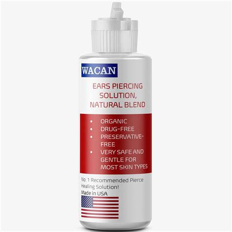 Wacan Fast-Healing Broad Application Saline Solution for Piercings ...
