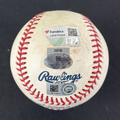 Lot Detail - Aaron Judge Signed OML Baseball Game Used from 2017 Rookie ...