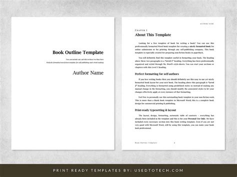 Editable Book Templates: Free Book Templates In Word – OTXBOZ