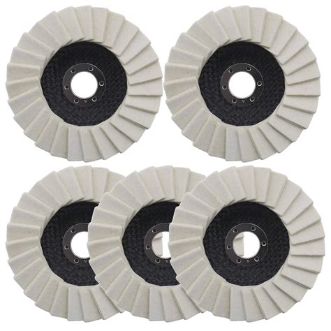Polishing Powerhouse: Premium Wool Material Felt Flap Disc Abrasives, Flexible Surface Area ...