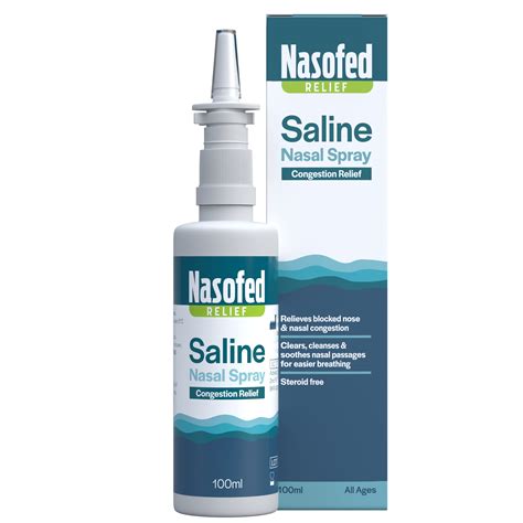 Buy Nasofed Saline Nasal Spray. Isotonic Saline Solution. Effective and ...