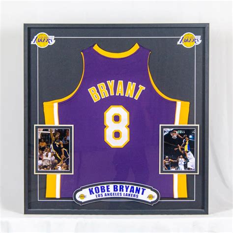 Kobe Bryant Autographed Jersey with Personalized Custom Design Framed ...