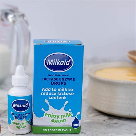 Buy Milkaid Lactase Enzyme Drops for Lactose Intolerance | Prevents Gas ...