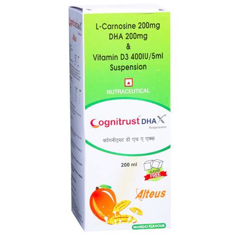 Buy Cognitrust DHAX Sugar Free Mango Flavour Suspension | 19 Minutes ...