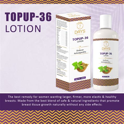 7 Days Top Up 36 Breast Size Increase Oil – 7 Days Organic