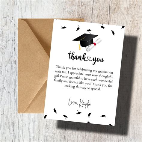 Personalized Custom Graduation Thank You Cards Graduation Party Ideas ...