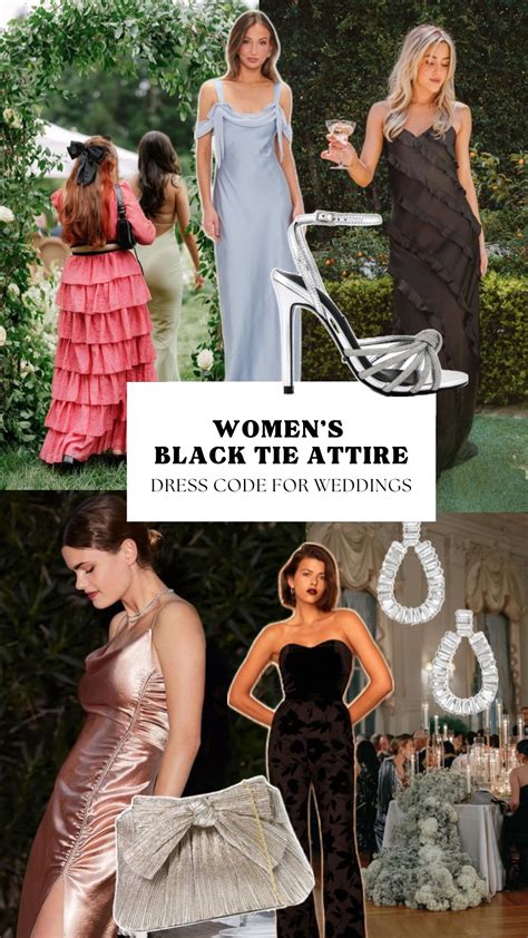 Expert-Approved Breakdown Of The Black Tie Wedding Attire Dress Code ...