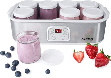 Steba JM 3 Yoghurt Maker for Delicious Homemade Yogurt in Perfect Consistency; 8 Glass Yoghurt ...