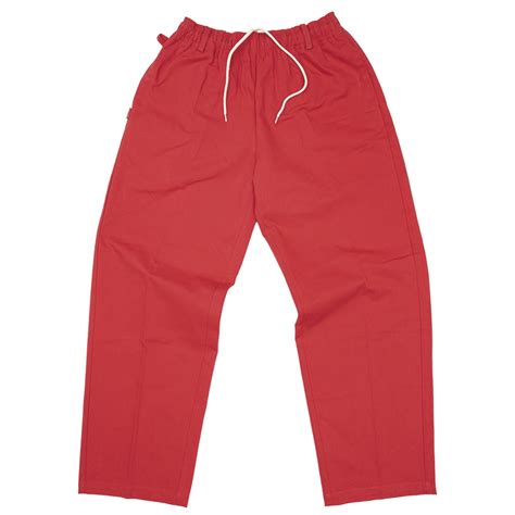 FLUTTER " The Holiday - Comfy fit- Cotton Twill Easy Pants " RED | VOLT ...