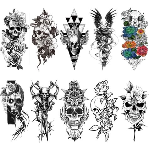 Skull And Snake Tattoos