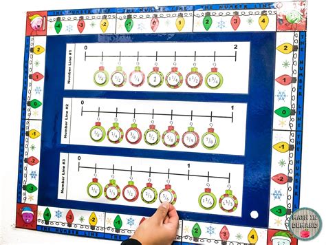 The Number Line Interactive Poster Board (Christmas Edition)