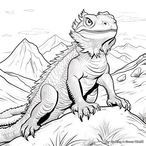 Bearded Dragon Coloring Pages - Free & Printable!
