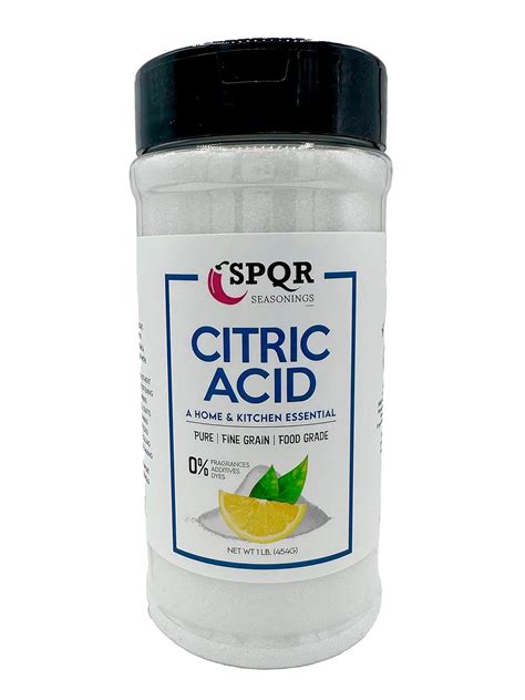 Amazon.com : SPQR Seasonings Citric Acid 1 Pound Bottle Food Grade ...