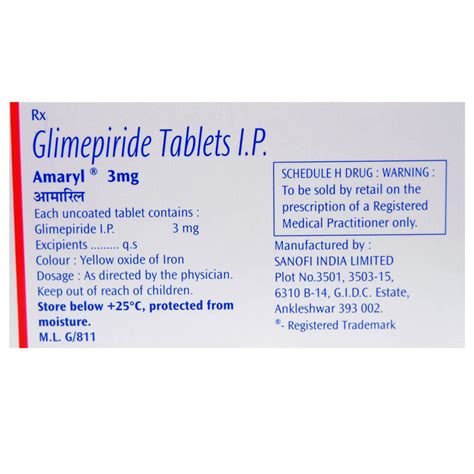 Amaryl 3 Tablet 30's Price, Uses, Side Effects, Composition - Apollo ...