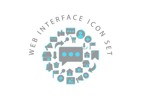 Design de conjunto de ícones de interface web | Vetor Premium