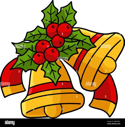 Cartoon Clip Art Bells Cute Cartoon Christmas Bells With Ribbon Vector