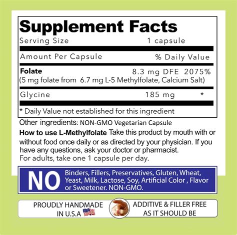 ANDGIVEUSTODAYOURDAILY Our Daily Vites L-Methylfolate 5 mg / 5000 mcg ...