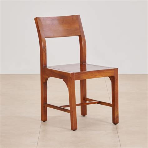 Buy (Refurbished) Nico Set of 2 Sheesham Wood Dining Chairs - Brown ...