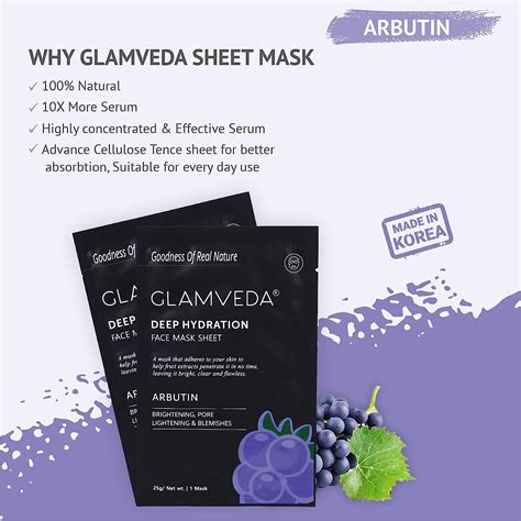 Buy Glamveda Glow Tan Removal Cream With Arbutin Anti Ageing Face Mask ...