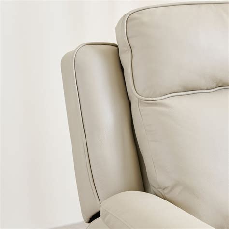 Buy Oliver Half Leather 3+1+1 Seater Electric Recliner Set - Grey from ...