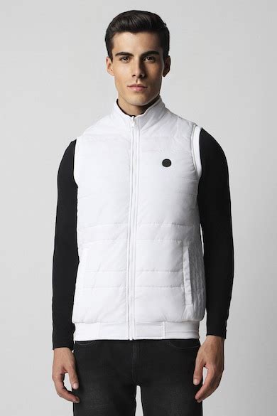 Buy Men White Solid Casual Jacket Online - 950985 | Van Heusen