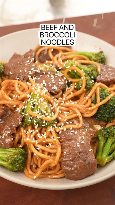 Beef and broccoli noodles – Artofit