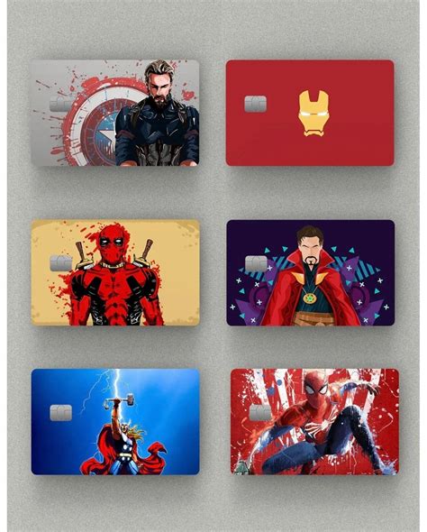 Marvel Credit Card Skin Wrap / Credit Card Sticker / Card - Etsy ...