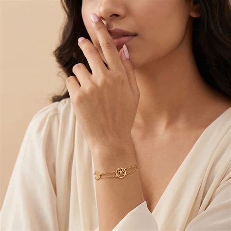 Butterfly & Paw Print Layered Bracelet – 18K Gold Plated | Lunia Jewels ...