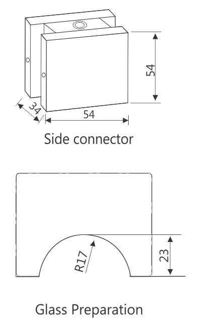 ENOX Glass Patch Fitting EPF-715 O | Enox India