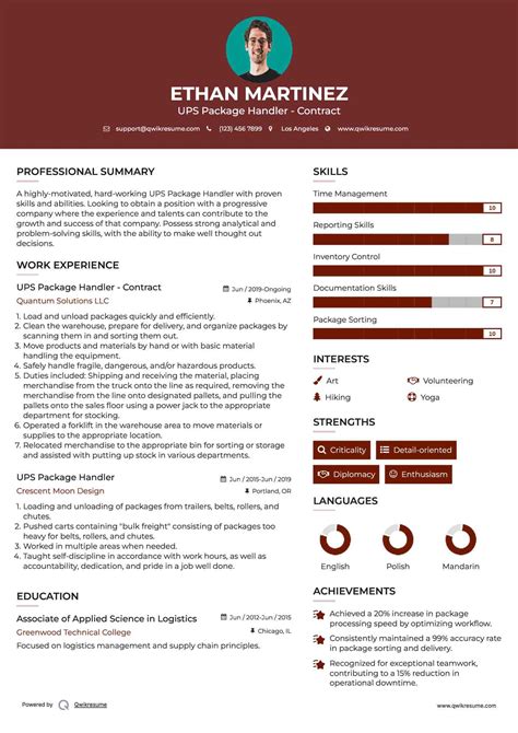Ups Package Handler Job Description Resume - TiffanyLino Blog