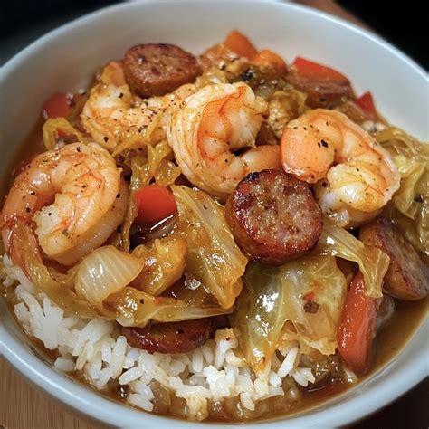 🔥 Shrimp and Sausage Cabbage Bowl – glassika recipes