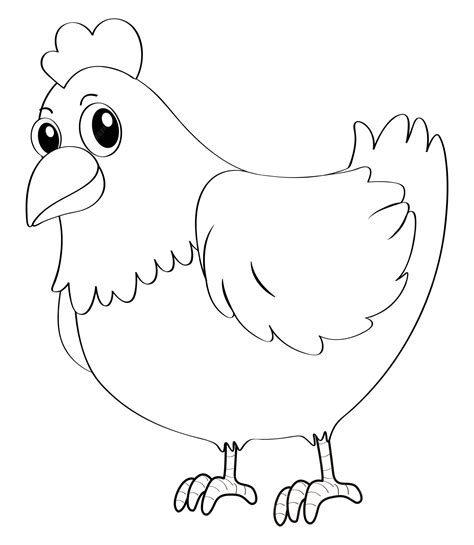 Free Clipart Chicken Outlines