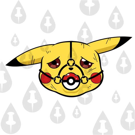 Pikachu With Poké Ball Gag in Mouth - Cute Style Pika Kink Rule 34 BDSM ...